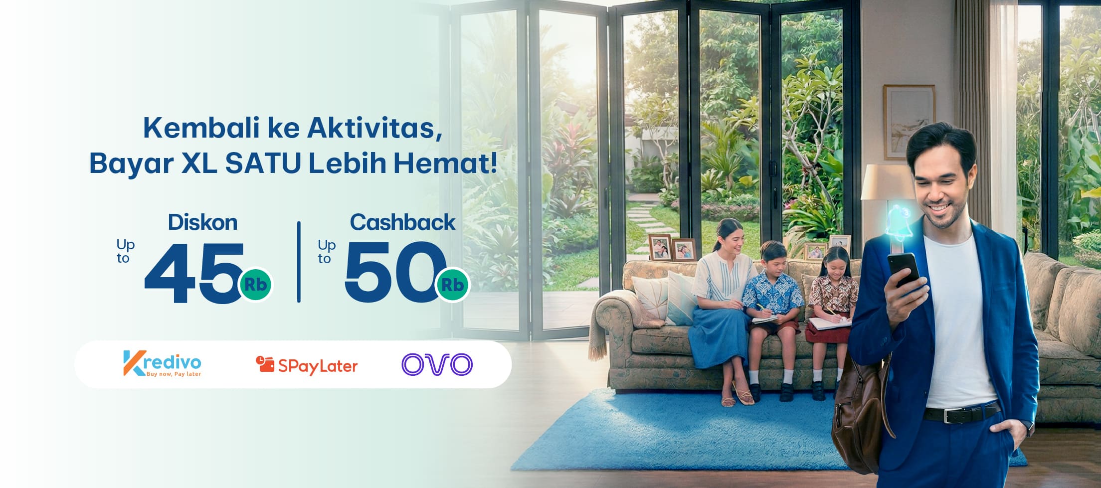 April Lebih Hemat dengan Diskon & Cashback XL SATU | XL SATU
