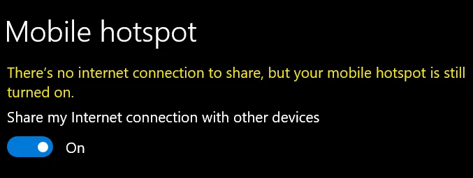 hotspot terhubung tapi tidak ada internet