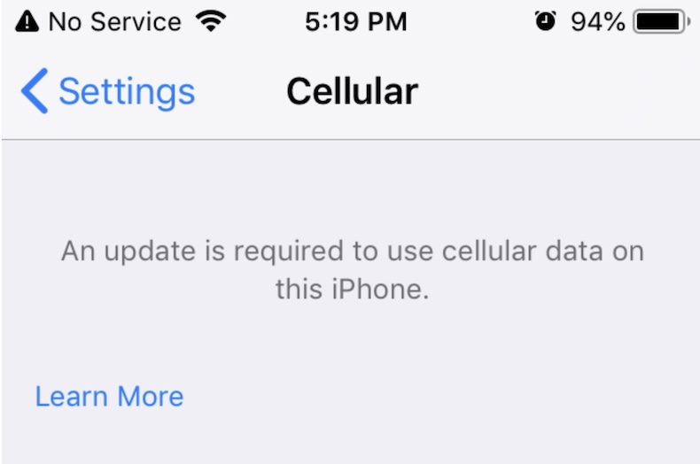 kenapa data seluler tidak muncul